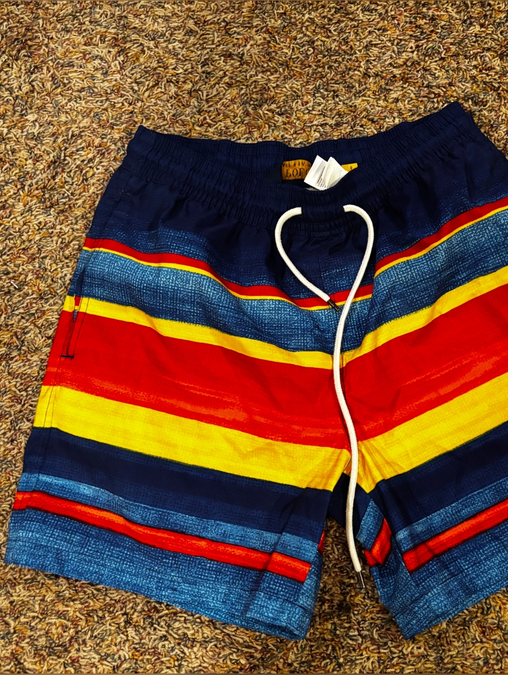 Polo Ralph Lauren Travel Stripe Swim Trunks Medium